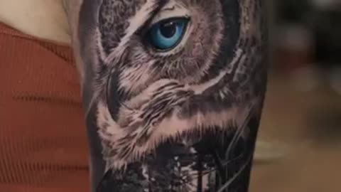 BEAUTIFUL OWL TATTOO in TEXAS, NYC and LA. - Jose Contreras