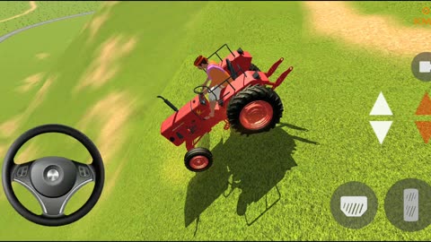 Tractor farming simulator || Indian tractor farming swaraj tractor 😎 #tractorvideo