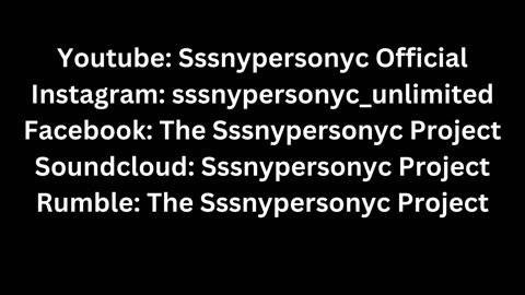 The Sssnypersonyc Project | Introduction