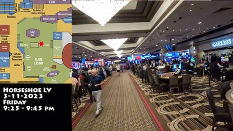 LV Horseshoe Casino Walkthrough - 3-11-2023