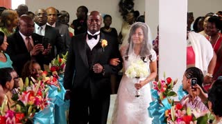 Groom Sings To Bride As She Walks Down The Aisle