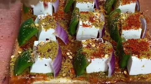 TASTIEST Paneer Tikka Sandwich In Town | Indian Street Food | #Shorts