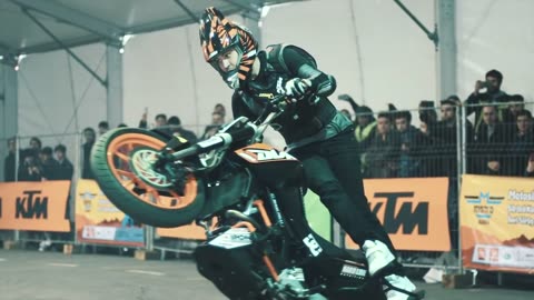 Freestyle streetbike show by Rok Bagoros at Eurasia Motobike expo 2021