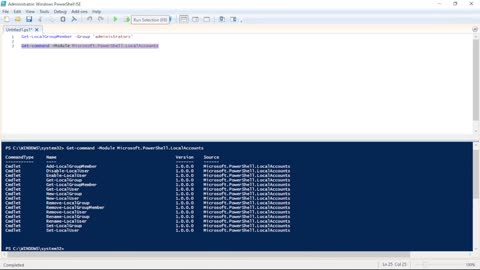 Check if Local User Admin or Not with PowerShell