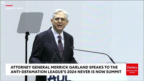 WATCH- Attorney General Merrick Garland Delivers Remarks To ADL Conference