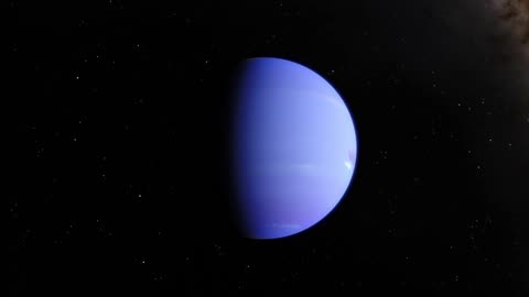 Space planets Neptune rotating in deep space 3D animation [Free Stock Video Footage Clips]