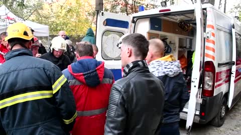 Rescue workers of the State Emergency Service showed footage of the rescue of a child