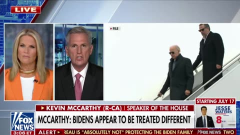 Speaker McCarthy Rips Biden's Two-Tiered System Justice