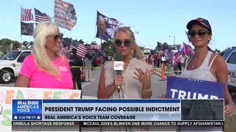 Dr. Gina Speaks With Real American Voices Supporting Trump Near Mar-a-Lago