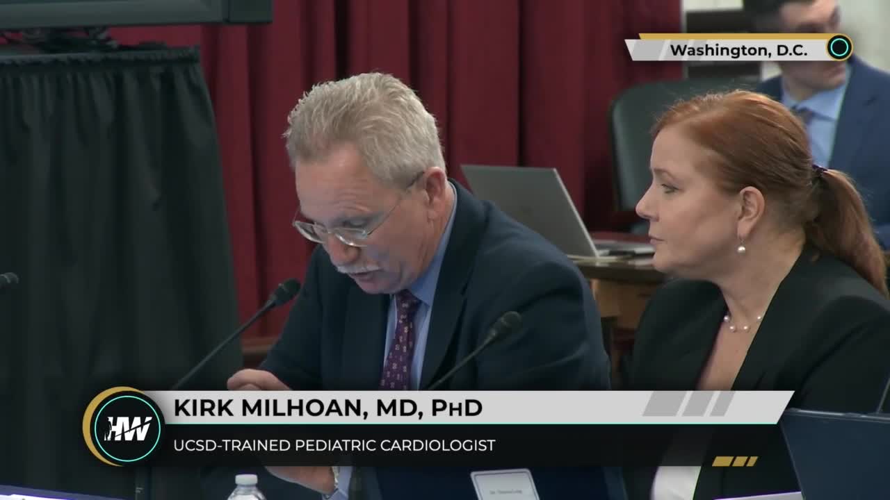 Pediatric Cardiologist, Dr. Kirk Milhoan Senator Johnson's Covid19