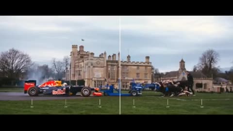 F1 Car VS Rugby Scrum