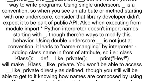 Does Python have access modifiers