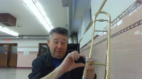 Checking out a small bore trombone using a 12c mouthpiece