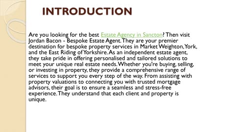 Best Estate Agency in Sancton