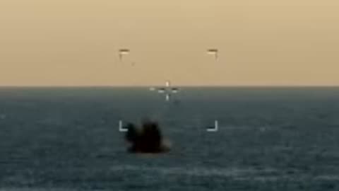 Footage of What the Russians Say is a Ukrainian Jet-Ski Borne Kamikaze Surface Drone