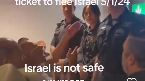 ISRAELIS FIGHTING EACH OTHER OVER TICKET TO FLEE THE PROMISED LAND