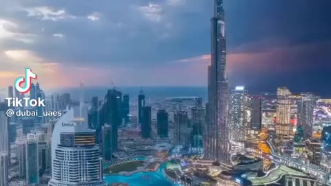 City of dreams😍 Night view of dubai🖤