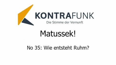 Matussek! - Folge 35: Wie entsteht Ruhm?