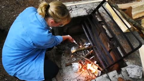 Camping in America: Making S'mores!