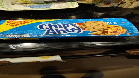 Eating Nabisco Family Size Chips Ahoy! Real Chocolate Chip Cookies, Dbn, MI, 10/24/23