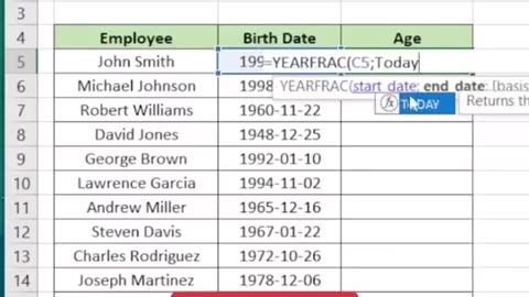 how you use YEARFRAC function with Excel | Technical Buddy #technicalbuddy #exceltips #excel