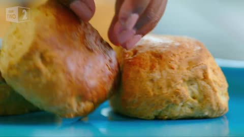 Coconut Cream & Pineapple Jam Scones _ Nadiya's British Food Adventure_ Episode 7 - BBC Two