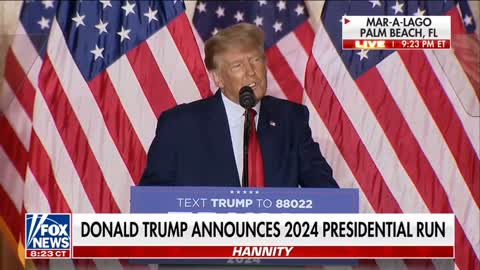 Donald Trump announces 2024 re-election run for president