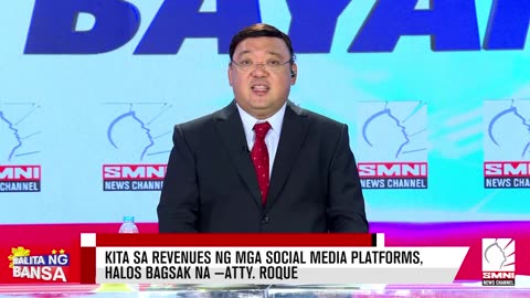 Kita sa revenues ng mga social media platforms, halos bagsak na —Atty. Roque