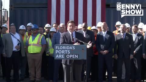 Florida Governor Ron DeSantis Opens Ports To Relieve Supply Chain Issues