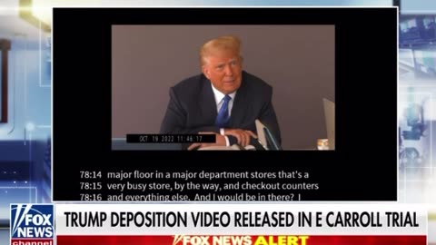 Trump's deposition video released in E. Carroll trial