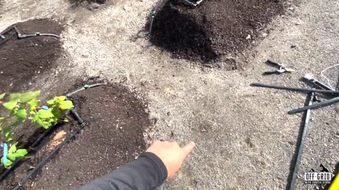 A Simple Drip Irrigation System on Raised Garden Beds