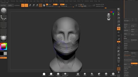 Zbrush fine to pore portrait 1