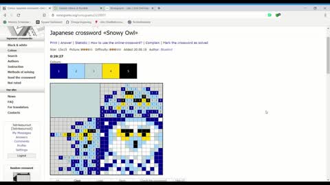 Nonograms - Snowy Owl