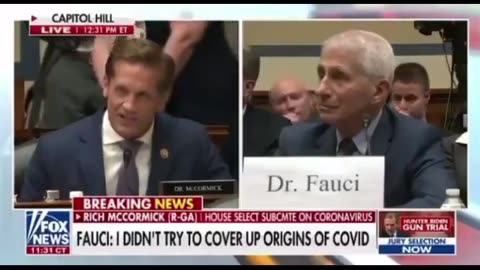 Fauci caught on tape