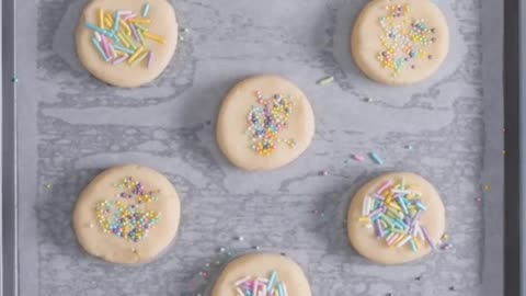 3 Ingredient Sugar Cookies - Dished #Shorts