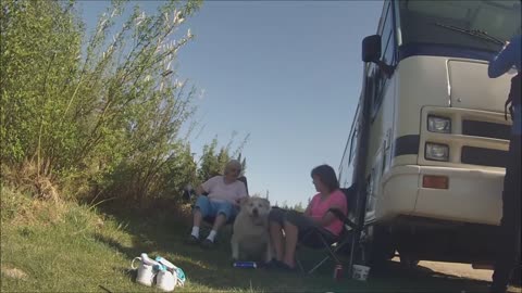 What do people do in Fairbanks on a hot day and driving the motorhome