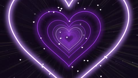 952. Animation Video💜Purple Heart Background