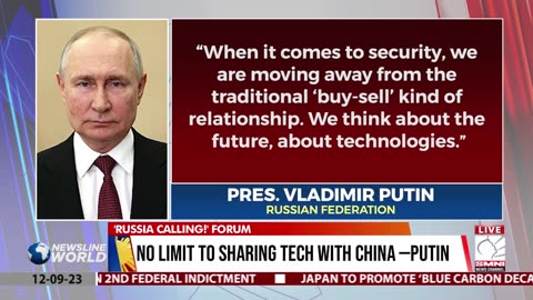 No limit to sharing tech with China –Putin