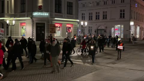 Greifswald: Der Demonstrationszug in Greifswald