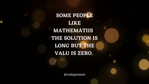 Some people like MATHEMATIIS