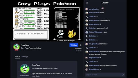 Day Team Beats Pokémon Yellow! - Cozy.tv Plays Pokémon Yellow