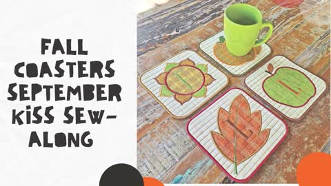 How to make a fall leaf coaster with an embroidery machine