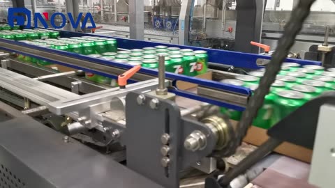 Shrink wrappers with tray running in can drinks Factory output 60 packers per minute