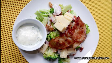 Keto Bacon and Broccoli Salad