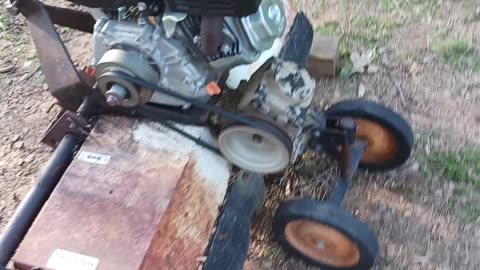 Predator Engine Swap Pull Behind Tiller Garen Tractor