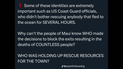 HAWAII, Maui Fires (Part 5) Truth, Lies, Cover-ups, and Murder