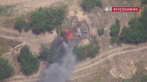 Video of a strike by a Lancet barrage munition on an AFU point on the Kherson direction.