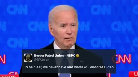 JUST IN: Border Patrol Union Fact Checks Joe Biden