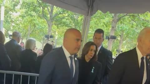 🚨Biden and Harris bailed early on the 9/11 Memorial 😳 Just gross.