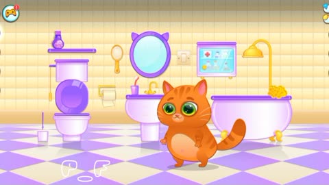 Play Bubbu the kids funny cat gameplay Android iOS